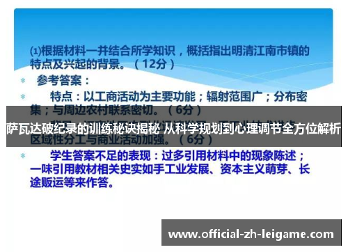萨瓦达破纪录的训练秘诀揭秘 从科学规划到心理调节全方位解析 萨瓦达破纪录的训练秘诀揭秘 从科学规划到心理调节全方位解析